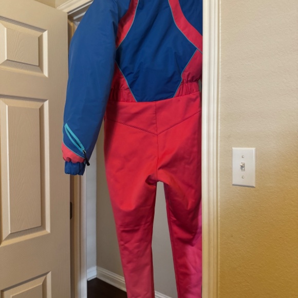 ASOS Ski Suit 80s Blue & Pink - Picture 4 of 4